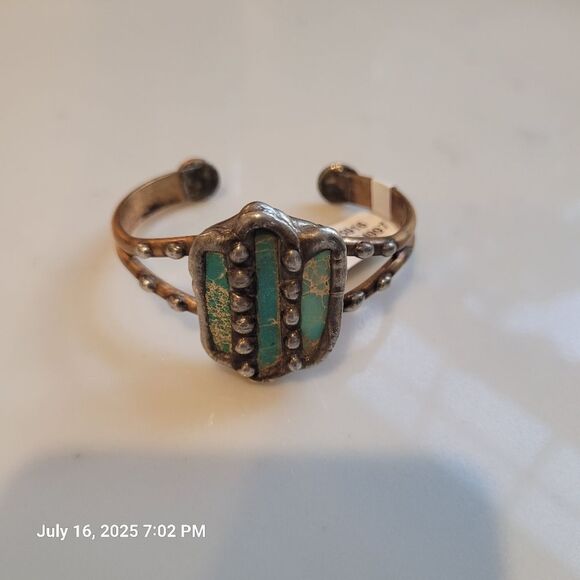 Mikal Winn For Free People Signed Triple Jasper Cuff NWT - Picture 2 of 8